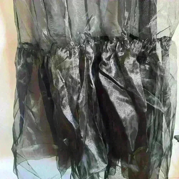 Free People Intimately Someone Say Bows Bodysuit Sheer Goth Coquette Dress  S - Picture 6 of 13